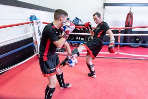 Adults kickboxing sparring Chatham kent